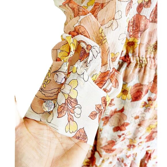 Veronica Beard Floral Mini Dress - Pink and Cream - Picture 9 of 13